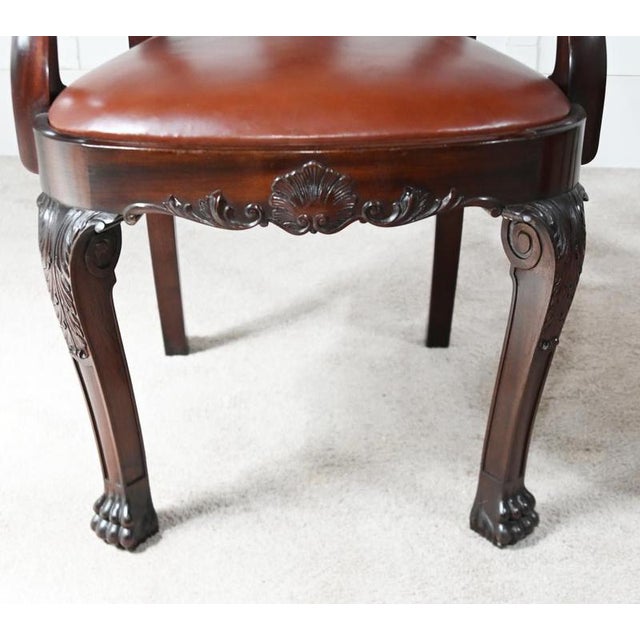 Victorian Mahogany Dining Set from Gillows of Lancaster, 1890, Set of 9 For Sale - Image 11 of 13