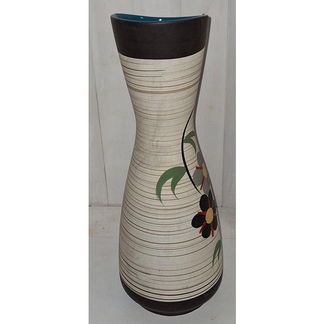 Mid-Century Modern Large Mid-Century Modern German Ceramic Vase by Carstens Tönnieshof, 1950s For Sale - Image 3 of 7