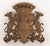 Giltwood Coat of Arms with Carved Heraldic Shield, 1890s For Sale - Image 3 of 7