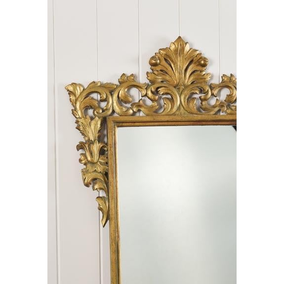 Antique French Giltwood Mirror (C. 1900) For Sale - Image 4 of 6