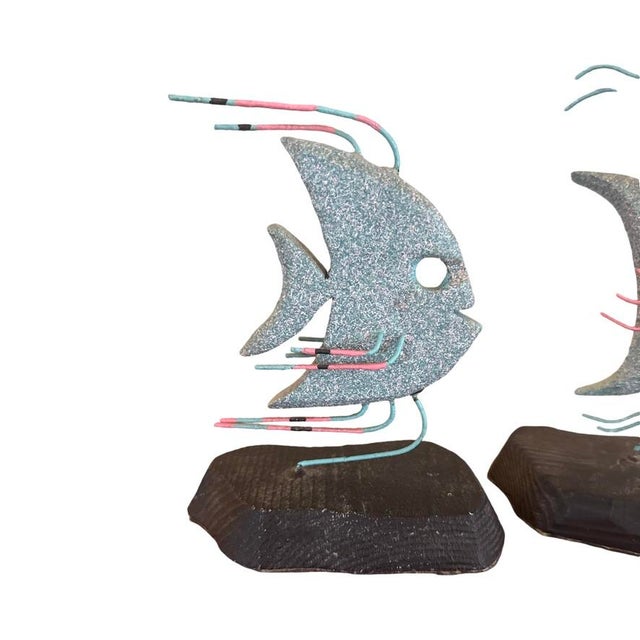 1980s Postmodern California Designs by Gary Tropical Fish Sculptures, Pair For Sale - Image 4 of 10