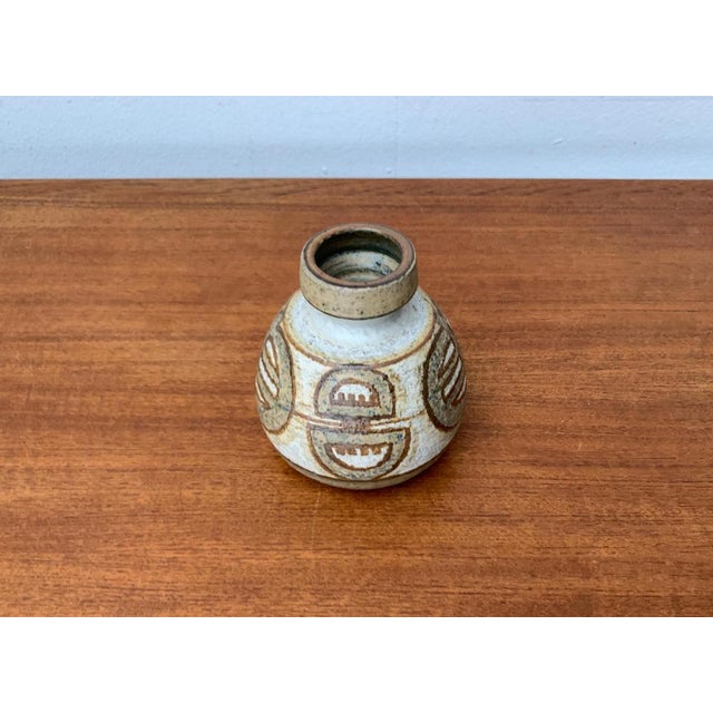 Mid-Century Modern Mid-Century Danish Studio Pottery Vase from Søholm, 1960s For Sale - Image 3 of 18