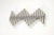 A rare and impressively sculptural Brutalist wall lamp, a vintage Italian design piece dating back to the 1970s. This...
