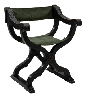 1840s French Italian Renaissance Oak Savonarola Chair
