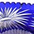 Large 1960s Blue Cut to Clear Bowl With Flower Design For Sale - Image 11 of 12