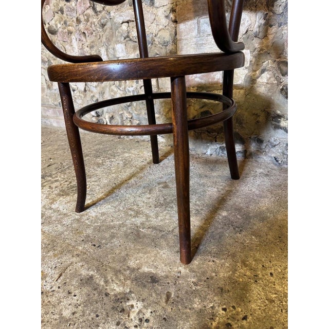 Antique Bentwood Armchair by Fischel, 1890s For Sale - Image 13 of 18