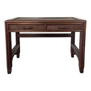 Early 20th Century Ficks Reed Bamboo and Rattan Writing Desk For Sale