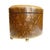 Art Nouveau Vintage Sarreid LTD Handpainted Butterfly Floral Mezza Luna Box – Brass Feet For Sale - Image 3 of 8