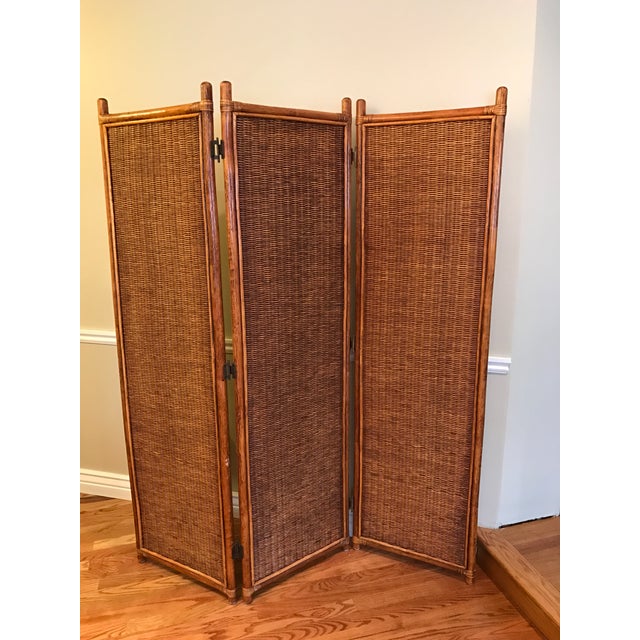Vintage Rattan Room Divider Chairish