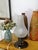 Modern table lamp, with richly decorated stem and white matte glass shade, from the 1970s. Quality piece available in nice...