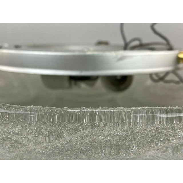 Ice Glass Plafoniere Flush Mount from Hillebrand Lighting, 1960s For Sale - Image 8 of 12