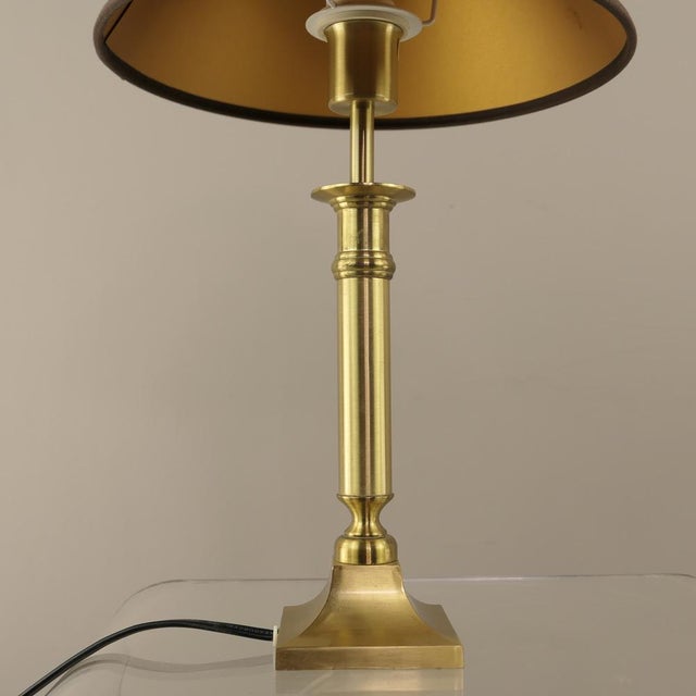 Brown Brass Table Lamps, Germany, 1980s, Set of 2 For Sale - Image 8 of 12