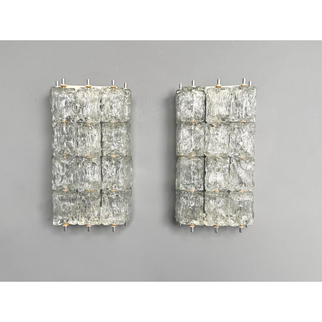 Mid-Century Modern Glass Wall Lamps by Barovier & Toso, Italy, 1960s, Set of 2 For Sale - Image 3 of 8