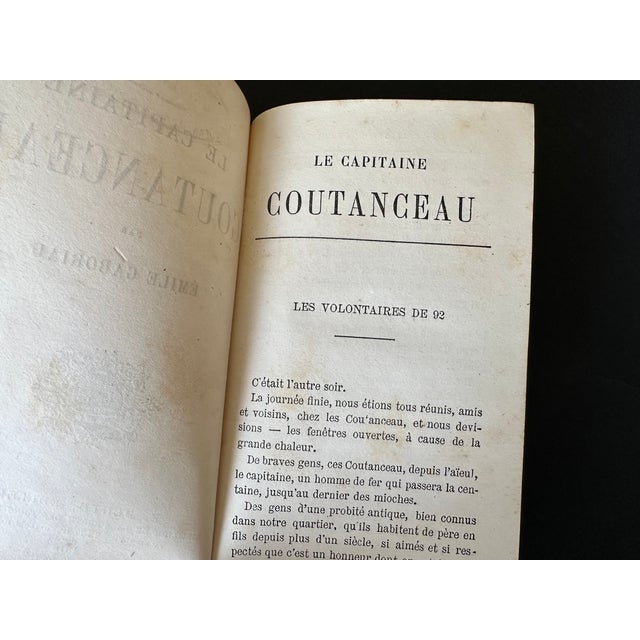 Antique Quarter Leather Bound French Book For Sale - Image 9 of 12