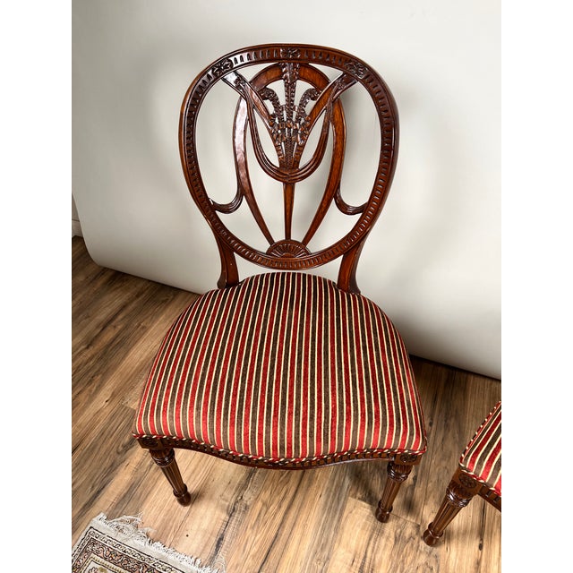 Wood Vintage Pair Wheel Back Side Chairs by Ardley Hall For Sale - Image 7 of 10