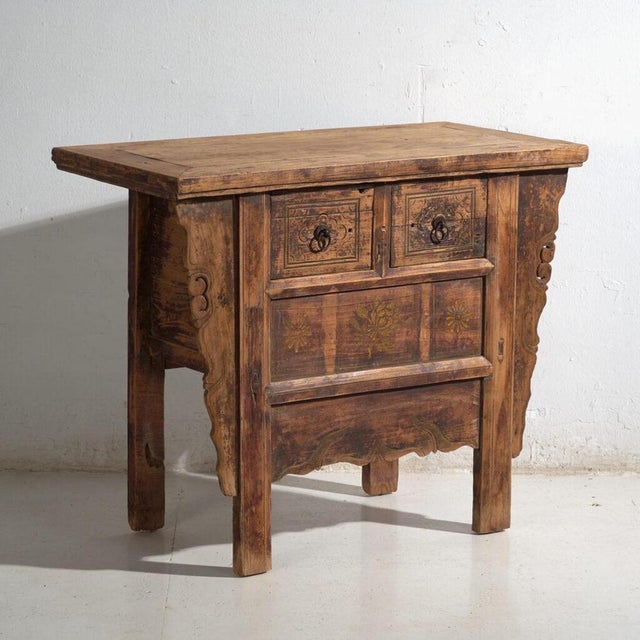 Antique Carved Pine Console For Sale - Image 10 of 10