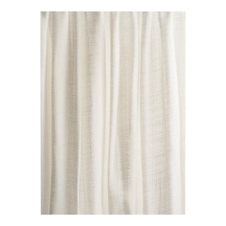 Schumacher Great Basin Sheer Fabric In White For Sale