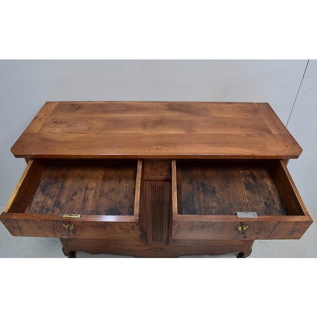 Wood Louis XV French Cherry Buffet For Sale - Image 7 of 17