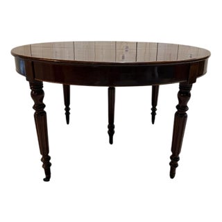 Louis Philippe Style Oval Mahogany Dining Table For Sale