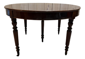 Louis Philippe Style Oval Mahogany Dining Table