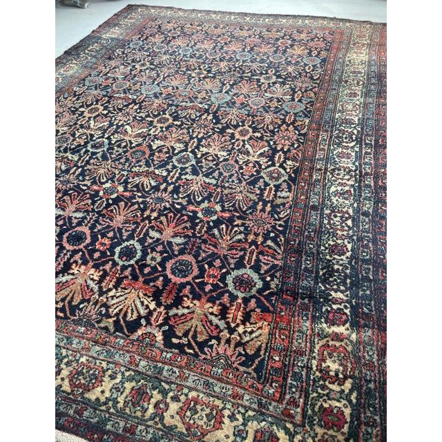 Late 20th Century Antique Bibikkibad Rug - 8.7 X 11.9 For Sale - Image 5 of 12