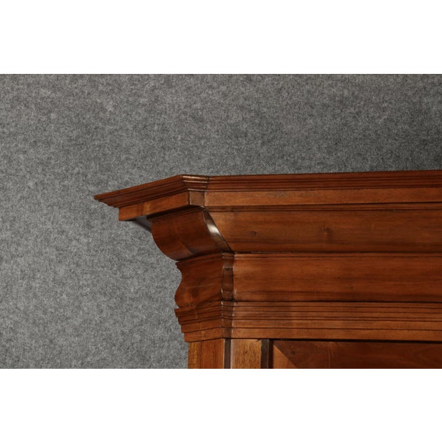 Large 18th Century Baroque Walnut Cabinet, 1760s For Sale - Image 13 of 18