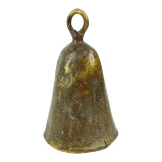 Early 20th Century Benue Brass Bell Nigeria For Sale