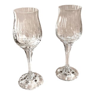 Wine Glasses 'Ondine' by Franciscan- a Pair For Sale