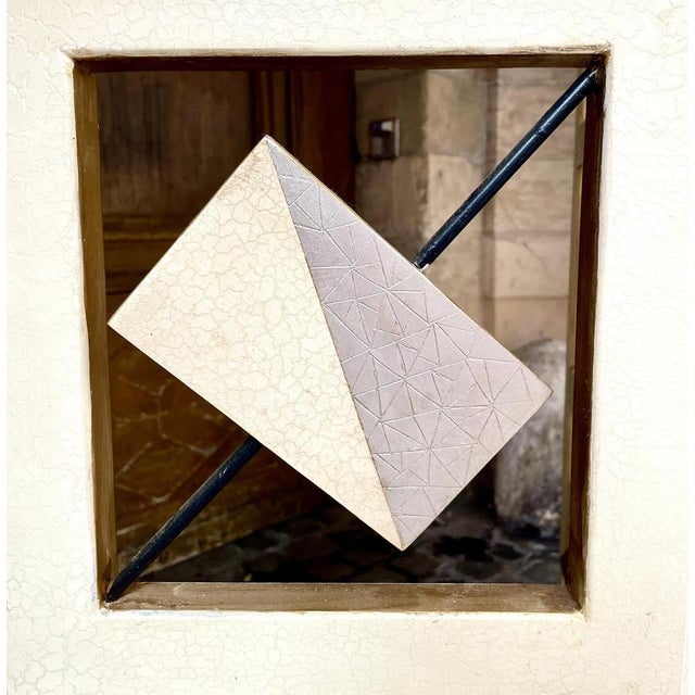 Vintage Geometric Screen, 1970s For Sale - Image 10 of 11