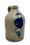 Nice Small 1 Gallon Size Antique American New York Stoneware Jug With Big Deep Blue Flower Decoration - Circa Mid 1800s For Sale - Image 11 of 18