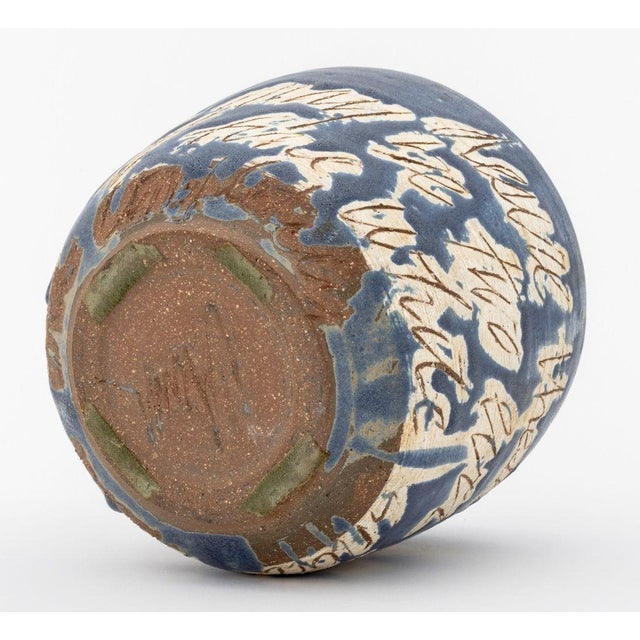 Signed "Desire These Days My Dear..." Pottery Vase For Sale In New York - Image 6 of 7