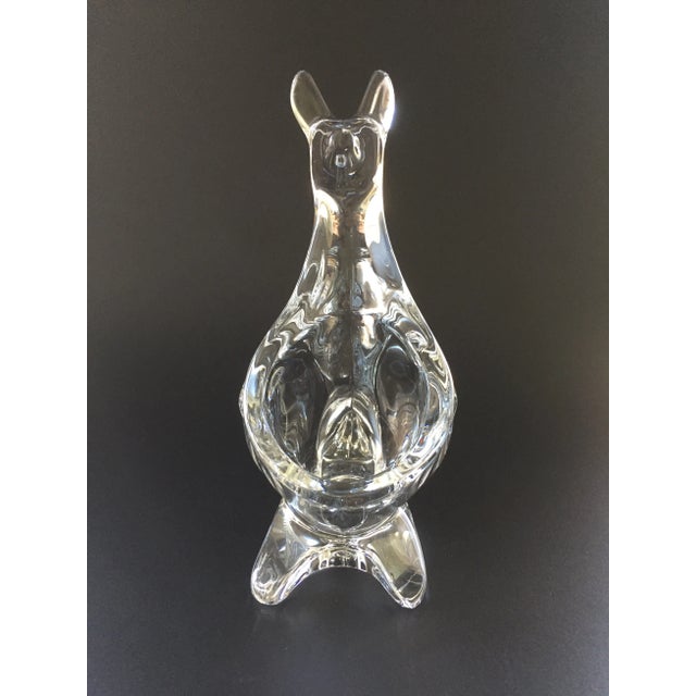 Presenting a vintage art blown glass Kangaroo pencil holder and paperweight combo. This versatile piece can be used as...
