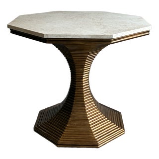 Late 20th Century Bunny Williams Home Hourglass Table (Gold) For Sale