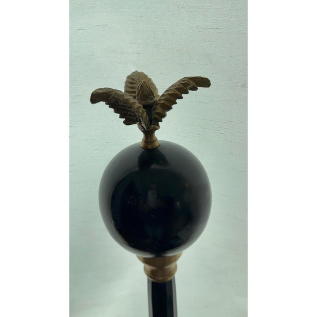 Traditional Gran Tour Style Metal Tall French Empire Neo-Classical Obelisk Statuette For Sale - Image 3 of 8