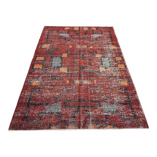 1950s Oushak Anatolian Oushak Carpet For Sale