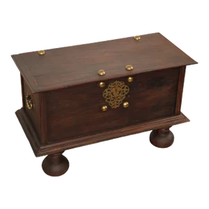 18th Century Continental Brass Mounted Hardwood Blanket Chest