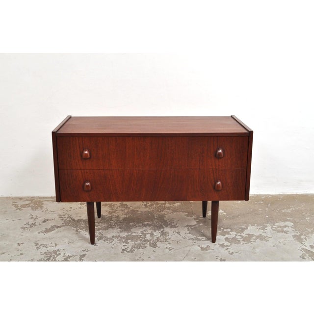 Small Vintage Danish Sideboard in Teak, 1950s For Sale - Image 4 of 9