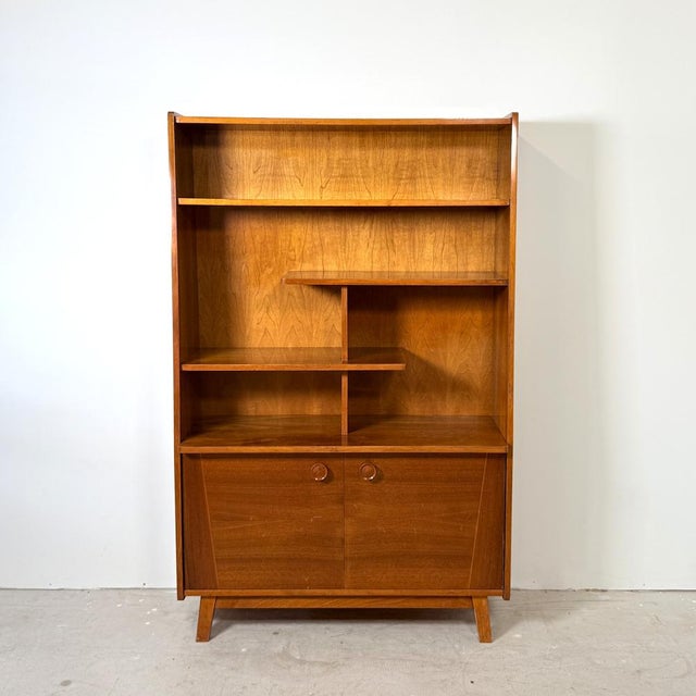 Vintage Bookcase in High-Gloss Walnut from Bilea, 1965 For Sale - Image 15 of 15