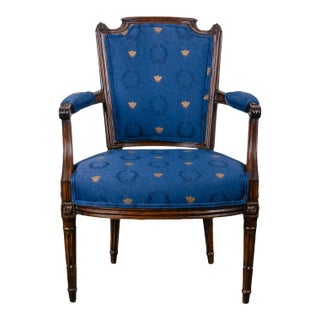 18th Century Louis XVI Walnut Armchair For Sale