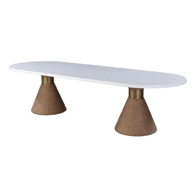 Rishi Natural Rope Oval Table For Sale - Image 11 of 11