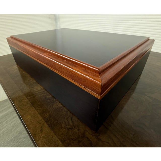 Agresti Luxury Burl Wood Jewelry Box For Sale In San Francisco - Image 6 of 12