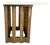 Harvey Probber Travertine and Mahogany Rectangular Side Table For Sale