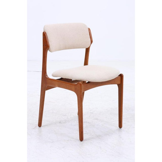 Mid-Century Danish Teak Model 49 Chairs by Erik Buch for Od Møbler, Set of 4 For Sale - Image 12 of 14