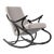 1960s Upholstered Bentwood Rocking Chair by TON For Sale