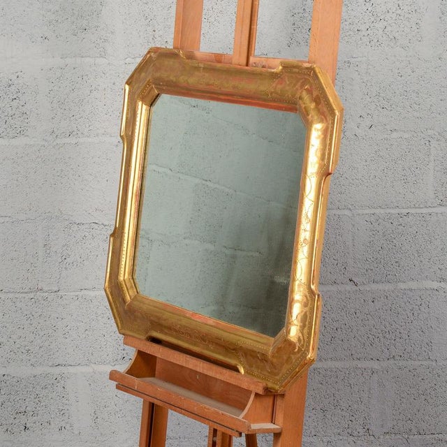 Golden Mirror in Gilded Wood For Sale - Image 4 of 10