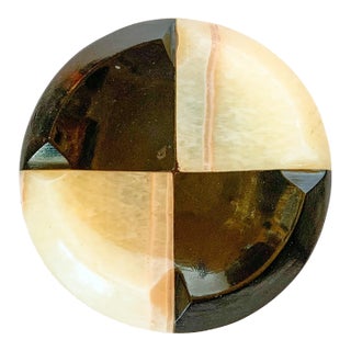 Mid Century Onyx Catch All Ashtray For Sale