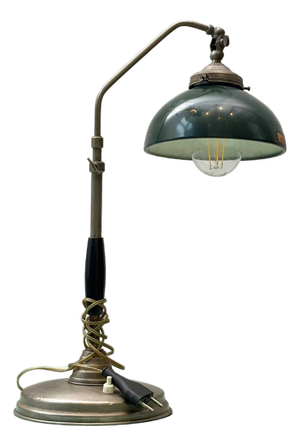Industrial Metal Table Lamp, 1930s