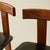 Luigi Vaghi Wood Dining Chairs With Black Seat, Set of 6, 1960's Italy For Sale - Image 9 of 12