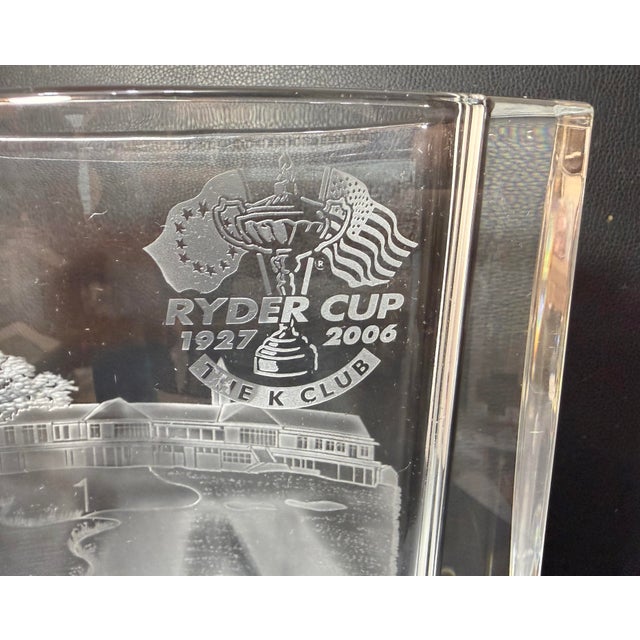 2000 - 2009 Rare Original Waterford Crystal Ryder Cup 2006 K Club Golf Trophy Award Vase For Sale - Image 5 of 18
