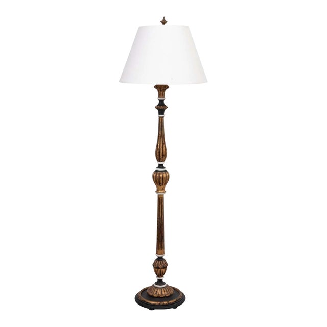 Regency Style Gilt Floor Lamp For Sale